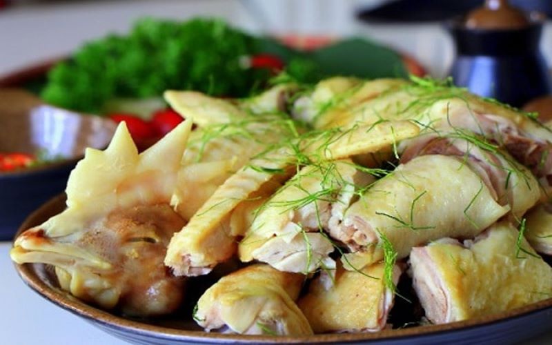 ( CA 1 + HC ) GÀ HẤP LÁ CHANH