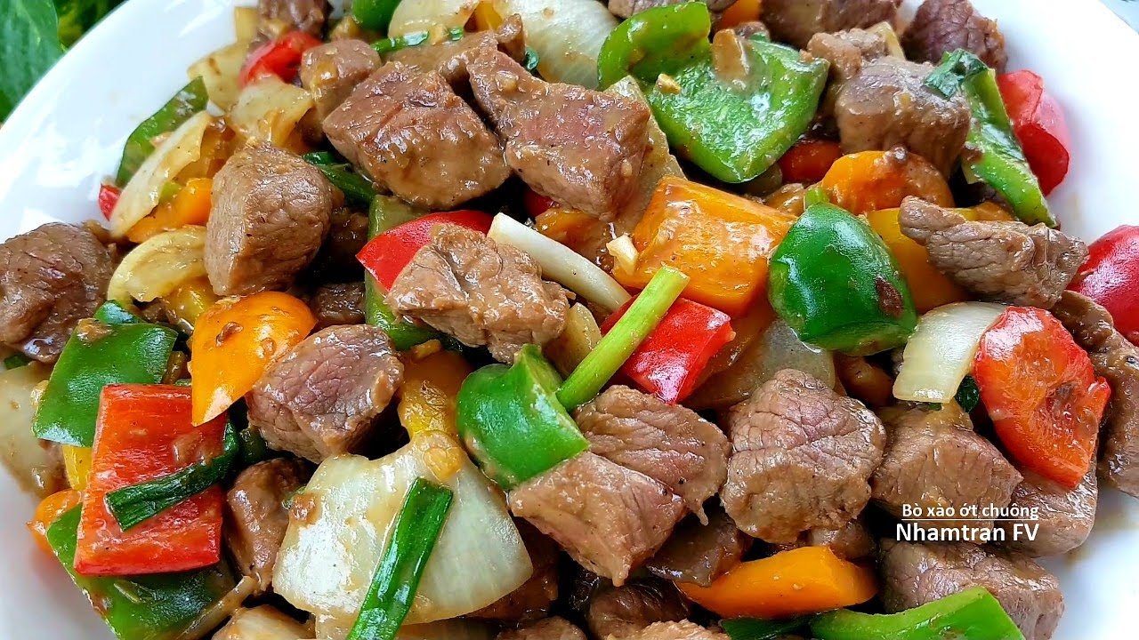 (CA 1+HC) BÒ XÀO ỚT CHUÔNG